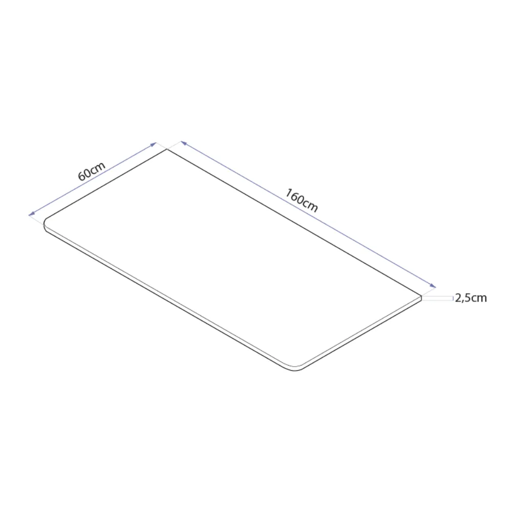 Mesa com Regulagem de Altura Elétrica Misch Preta + Tampo 160cm