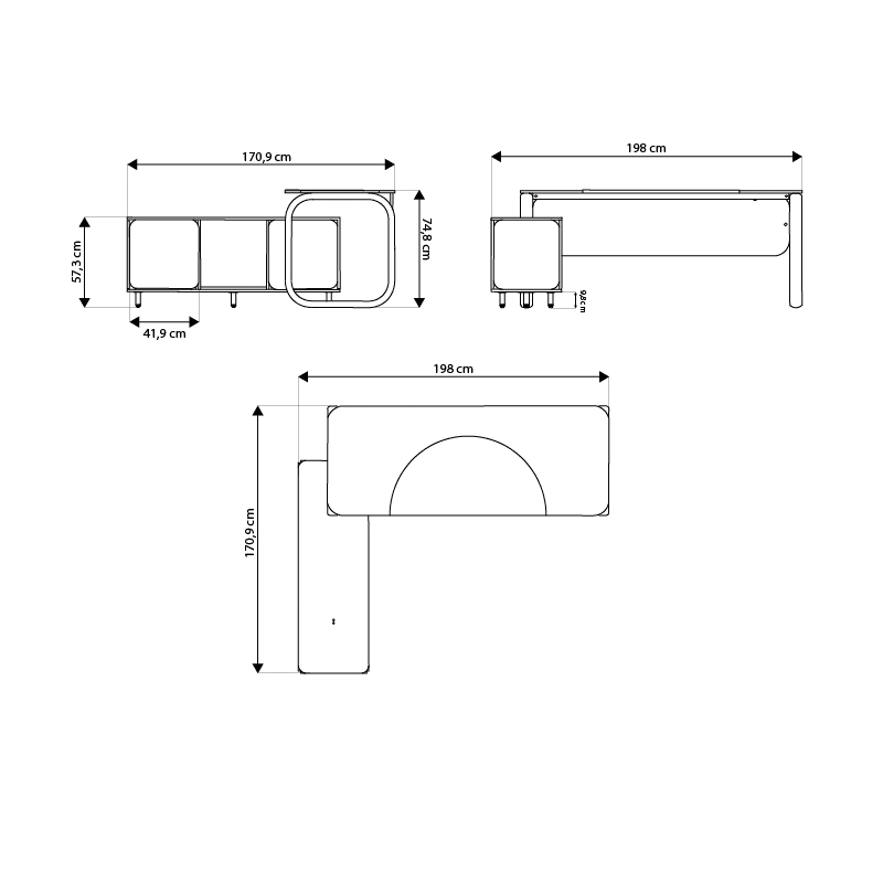 Mesa Diretor Elements Leone