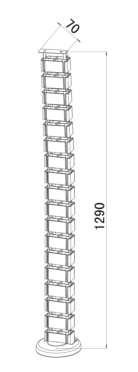 Organizador de Cabos Vertebra - Spine Cable